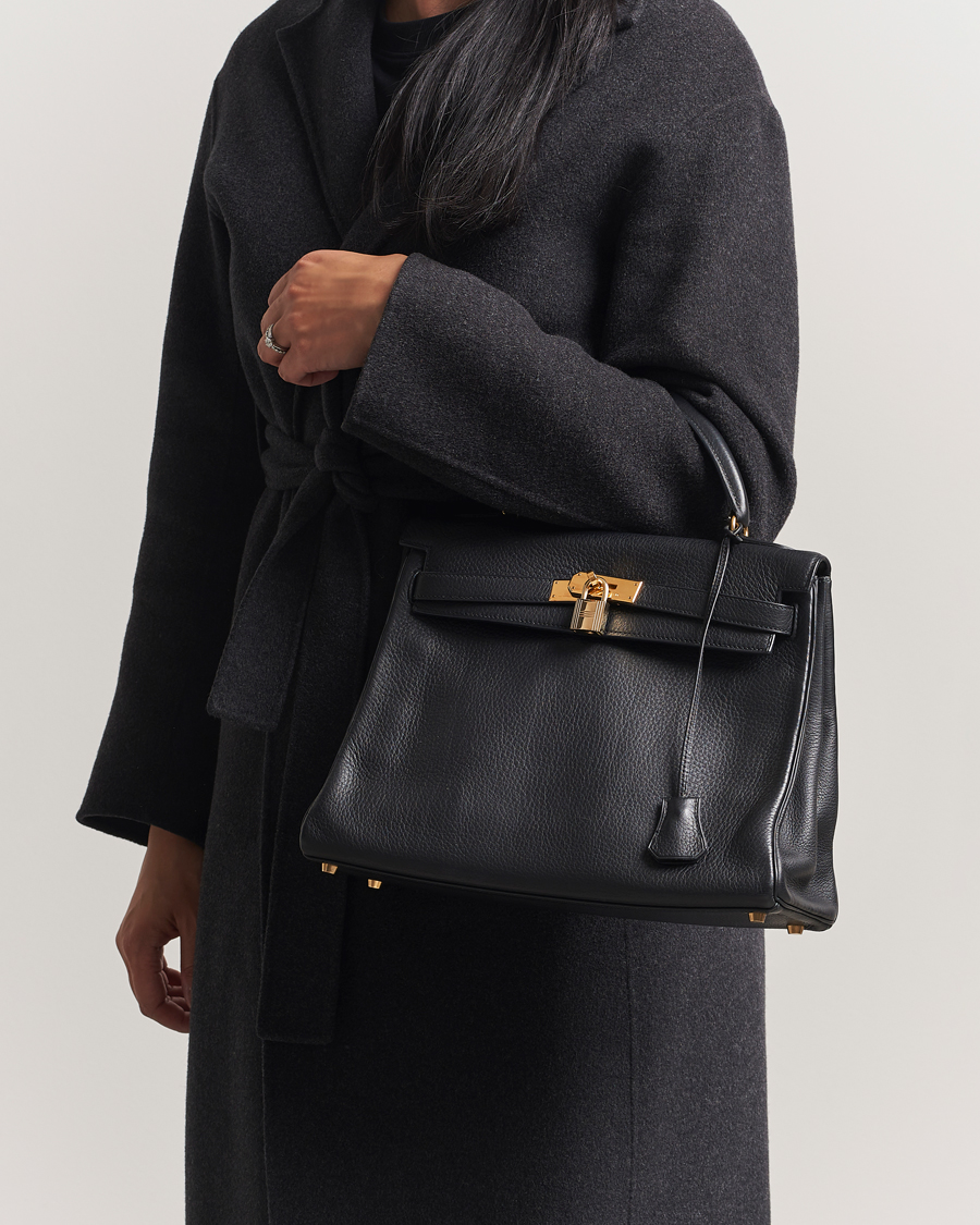 Heren | Pre-Owned & Vintage Bags | Hermès Pre-Owned | Kelly 32 Handbag Taurillon Leather Black