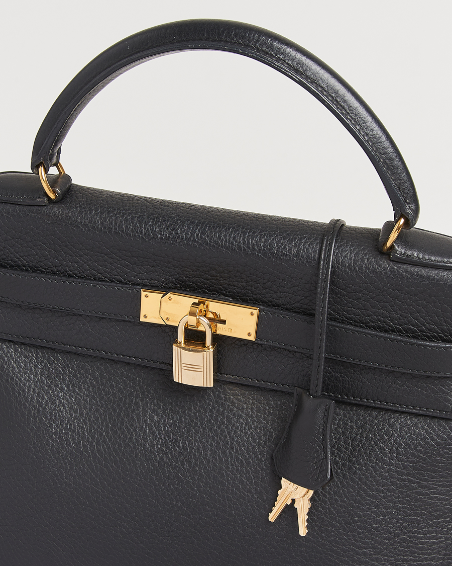 Heren | Pre-Owned & Vintage Bags | Hermès Pre-Owned | Kelly 32 Handbag Taurillon Leather Black