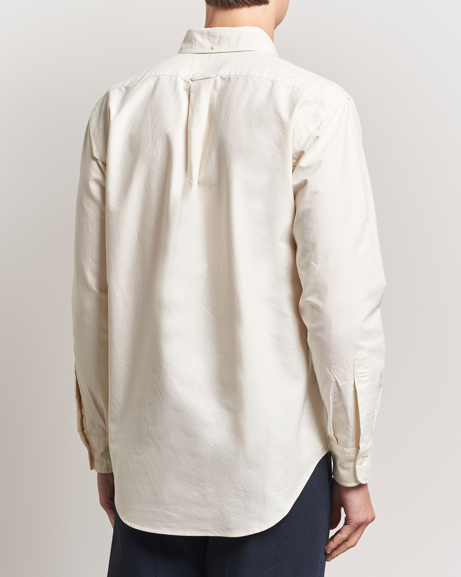 Heren | Overhemden | Kamakura Shirts | Vintage Ivy Oxford Button Down Shirt Beige