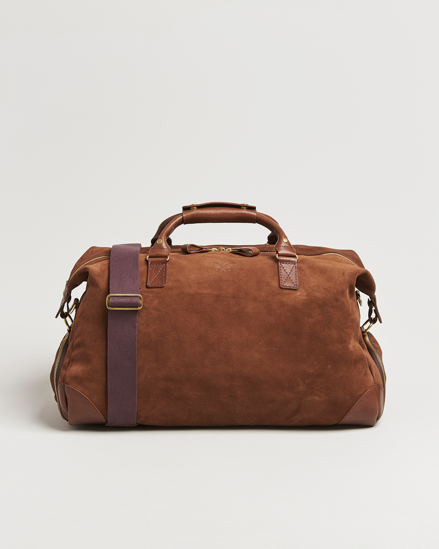 Heren | Tassen | Bennett Winch | Suede Weekender Brown