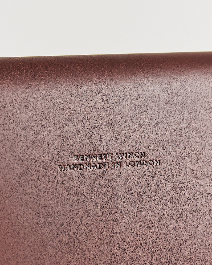 Heren | Tassen | Bennett Winch | Large Leather Folio Brown
