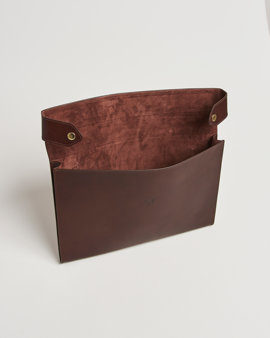 Heren | Tassen | Bennett Winch | Large Leather Folio Brown