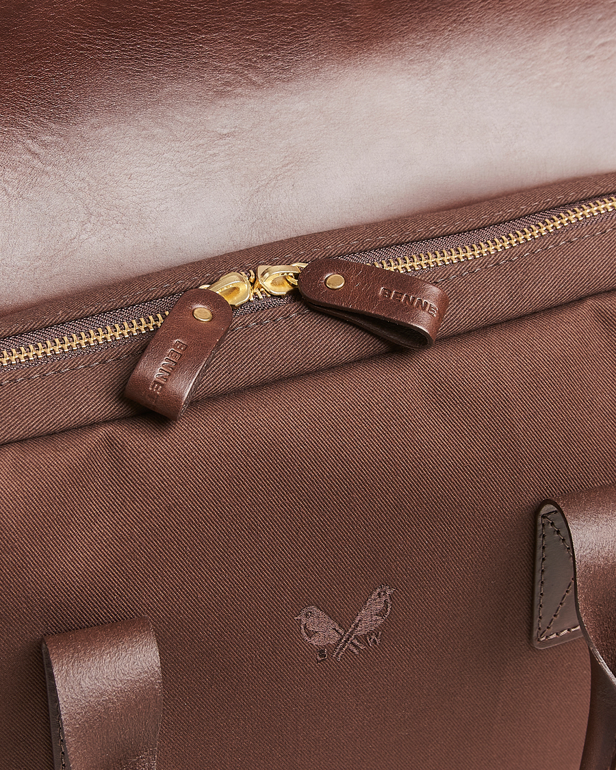 Heren | Tassen | Bennett Winch | Canvas Briefcase Chocolate