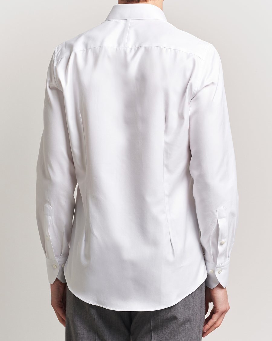 Heren | Overhemden | Stenströms | 1899 Slim Cotton Twill Shirt White