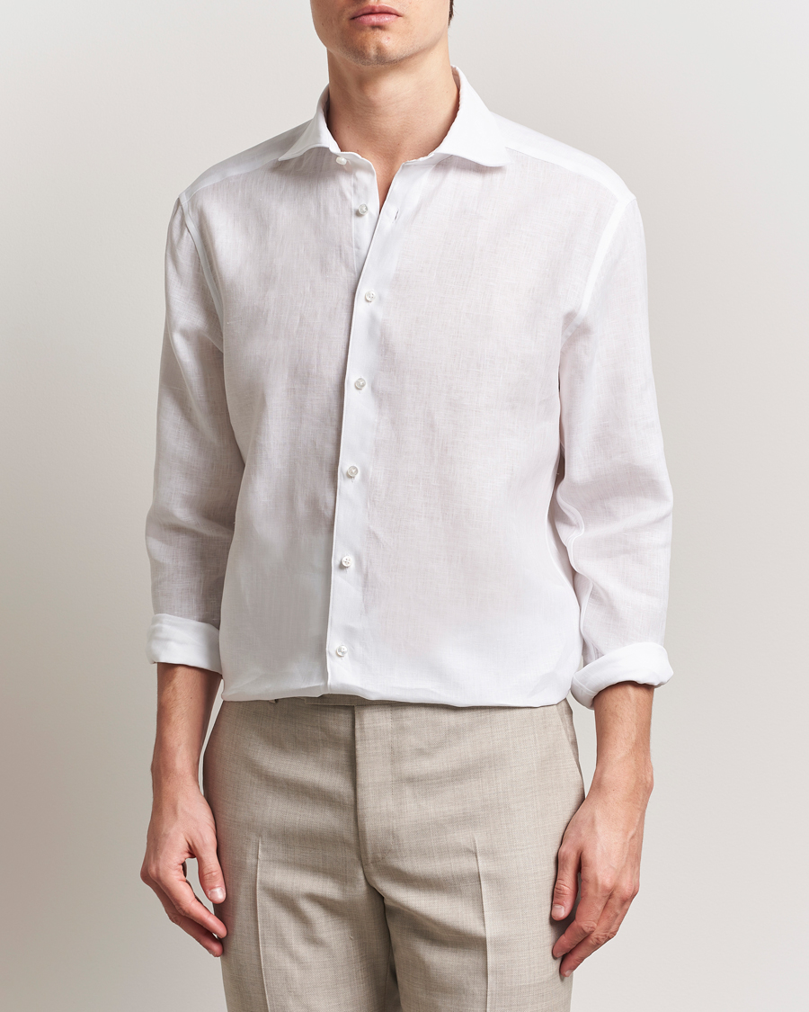 Heren | Overhemden | Stenströms | 1899 Linen Shirt White