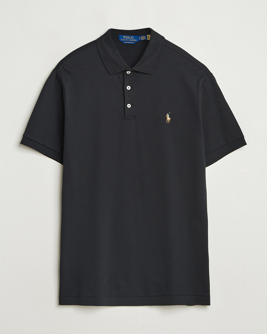 Heren | Polo's | Polo Ralph Lauren | Custom Slim Fit Cotton Polo Polo Black