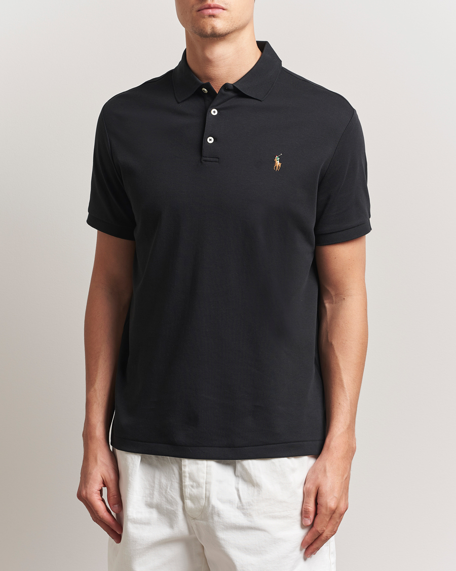 Heren | Polo's | Polo Ralph Lauren | Custom Slim Fit Cotton Polo Polo Black