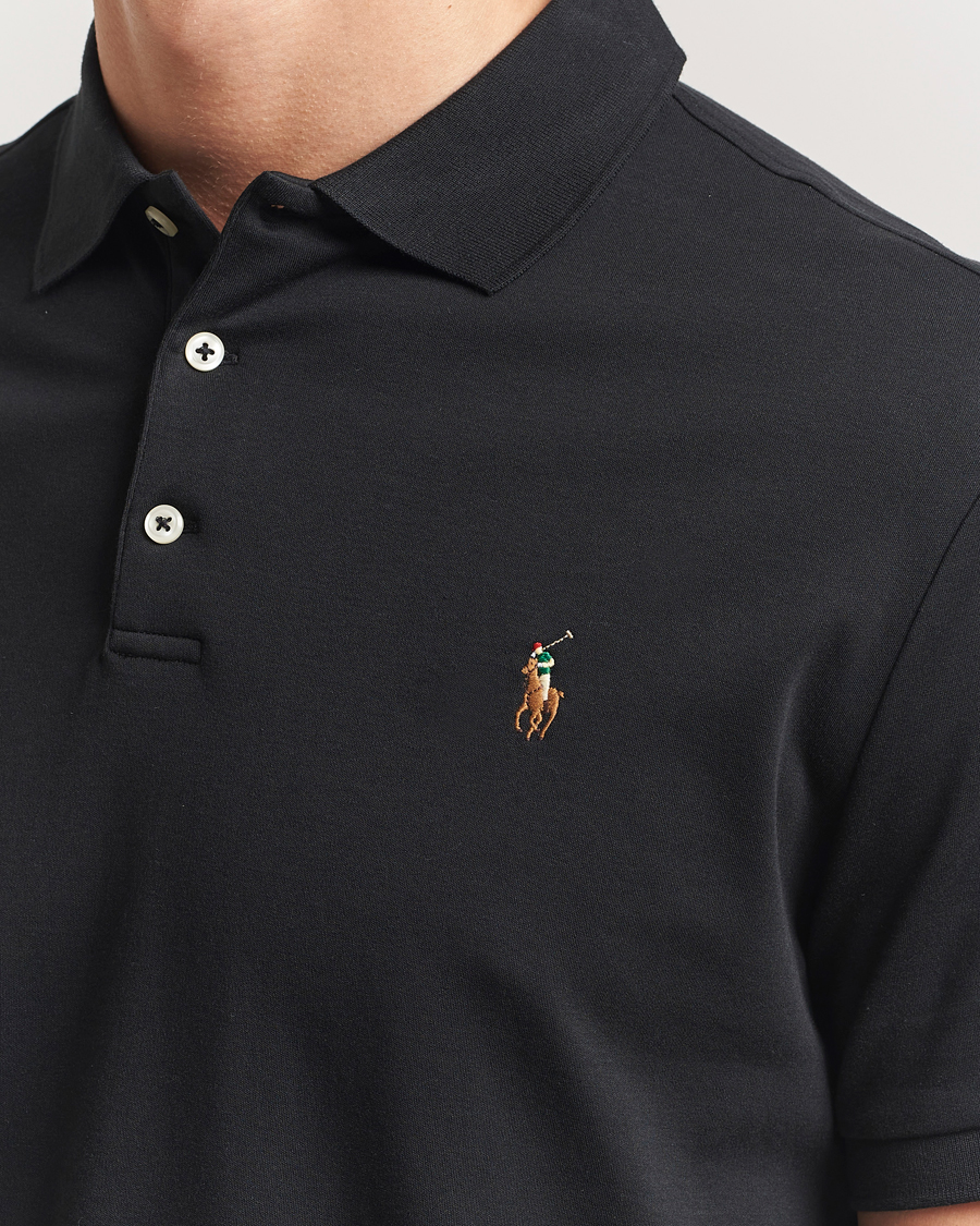 Heren | Polo's | Polo Ralph Lauren | Custom Slim Fit Cotton Polo Polo Black