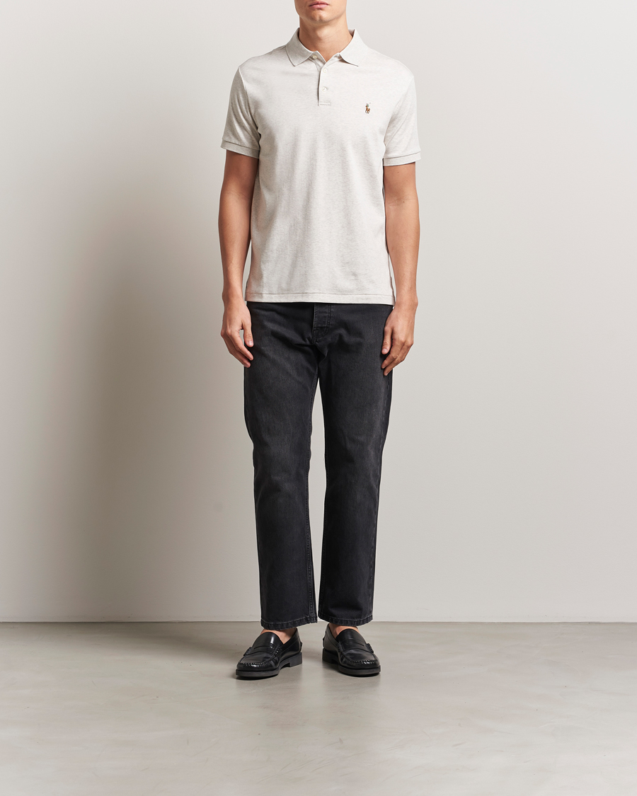 Heren | Polo's | Polo Ralph Lauren | Custom Slim Fit Cotton Polo State Heather