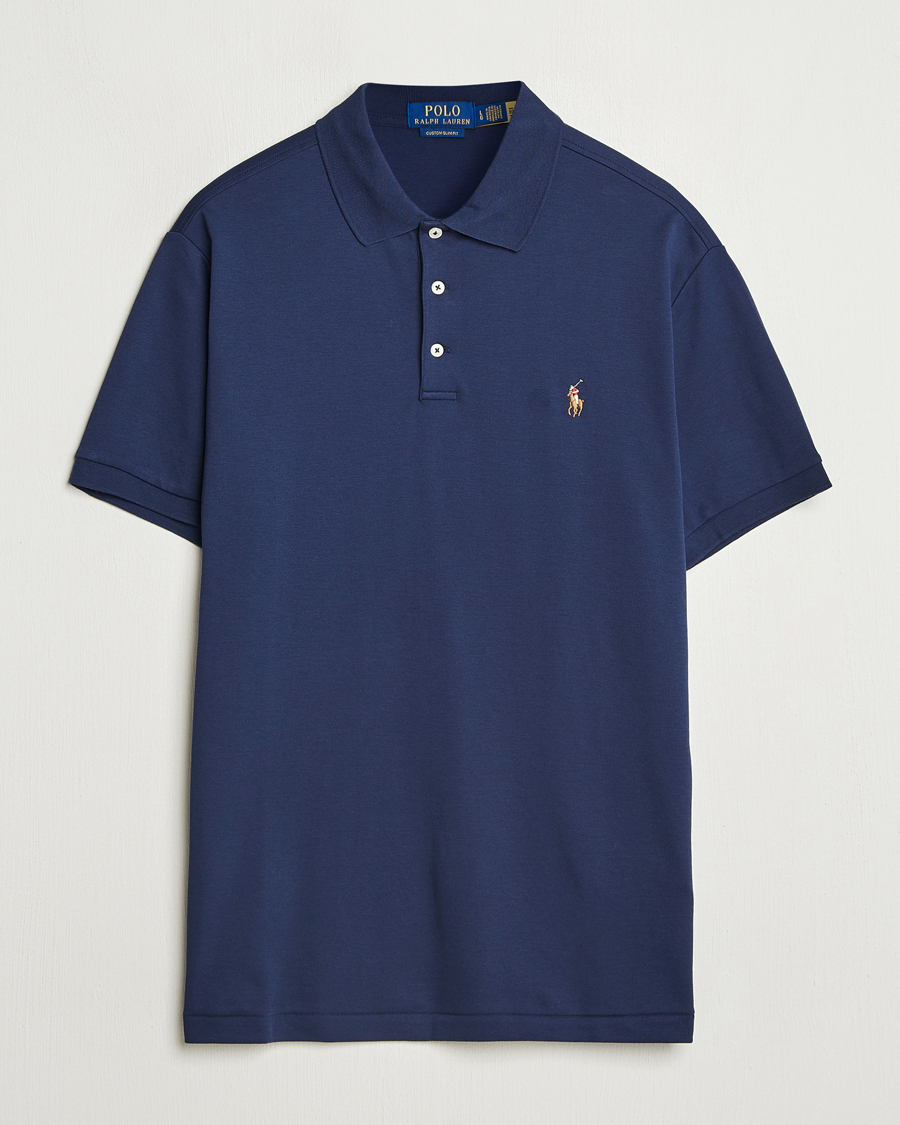 Heren | Polo's | Polo Ralph Lauren | Custom Slim Fit Cotton Polo Refined Navy
