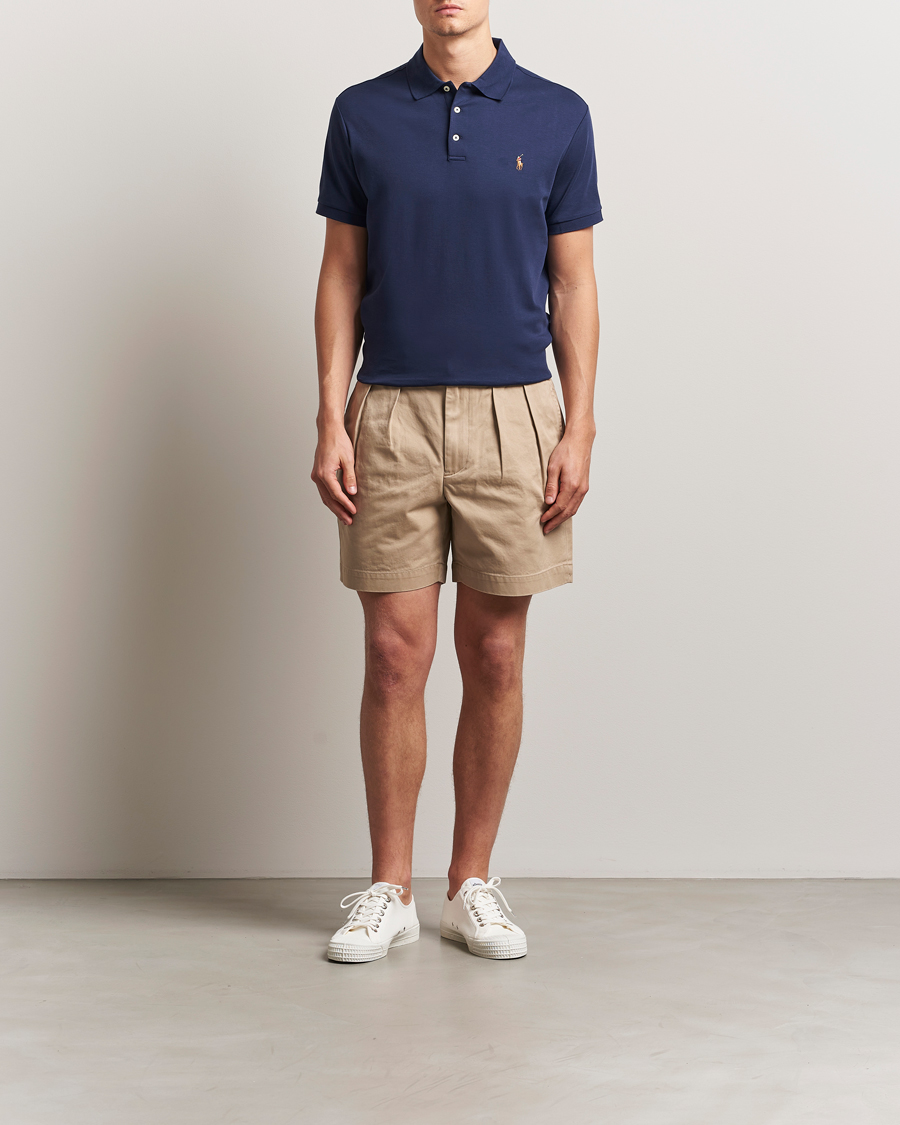 Heren | Polo's | Polo Ralph Lauren | Custom Slim Fit Cotton Polo Refined Navy