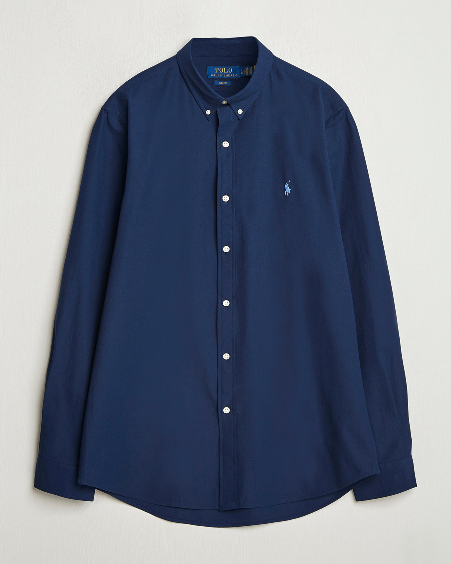 Heren | Overhemden | Polo Ralph Lauren | Slim Fit Poplin Shirt Newport Navy