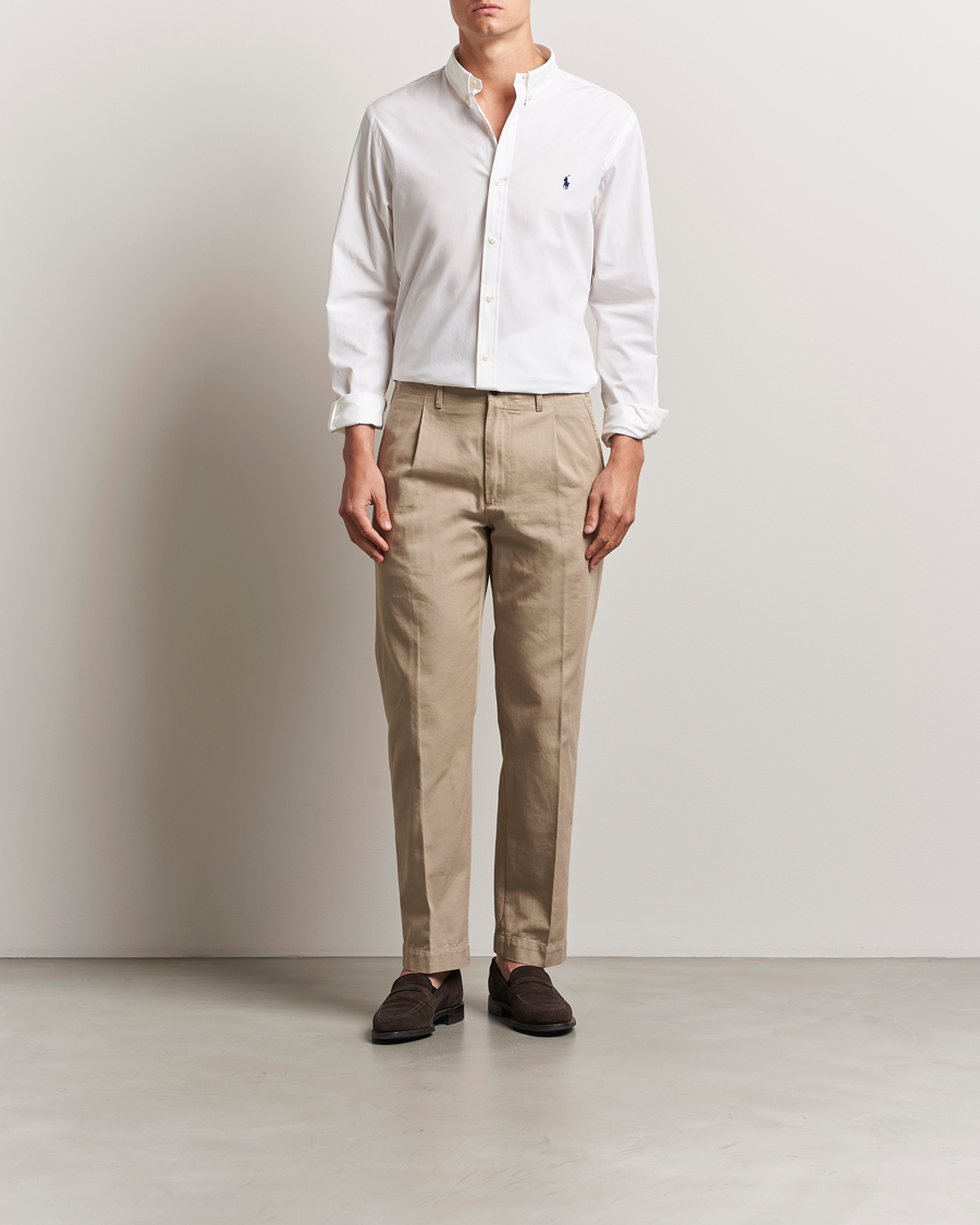 Heren | Overhemden | Polo Ralph Lauren | Slim Fit Poplin Shirt White