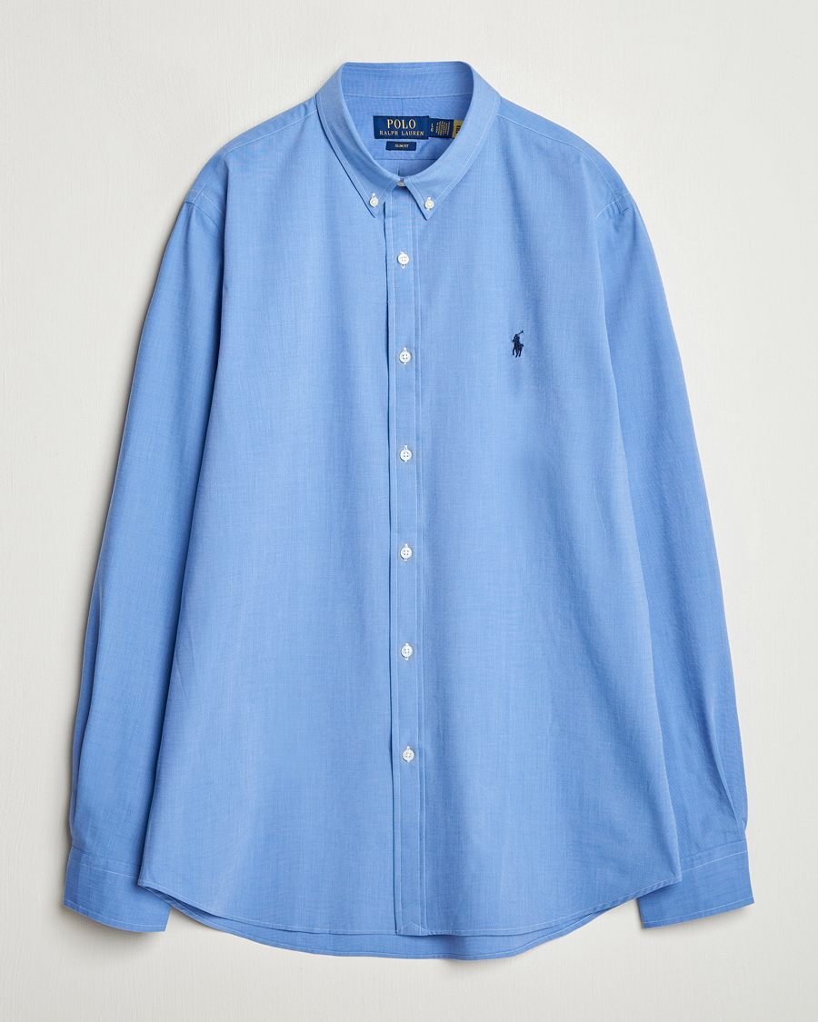 Heren | Overhemden | Polo Ralph Lauren | Slim Fit Poplin Shirt Blue End on End