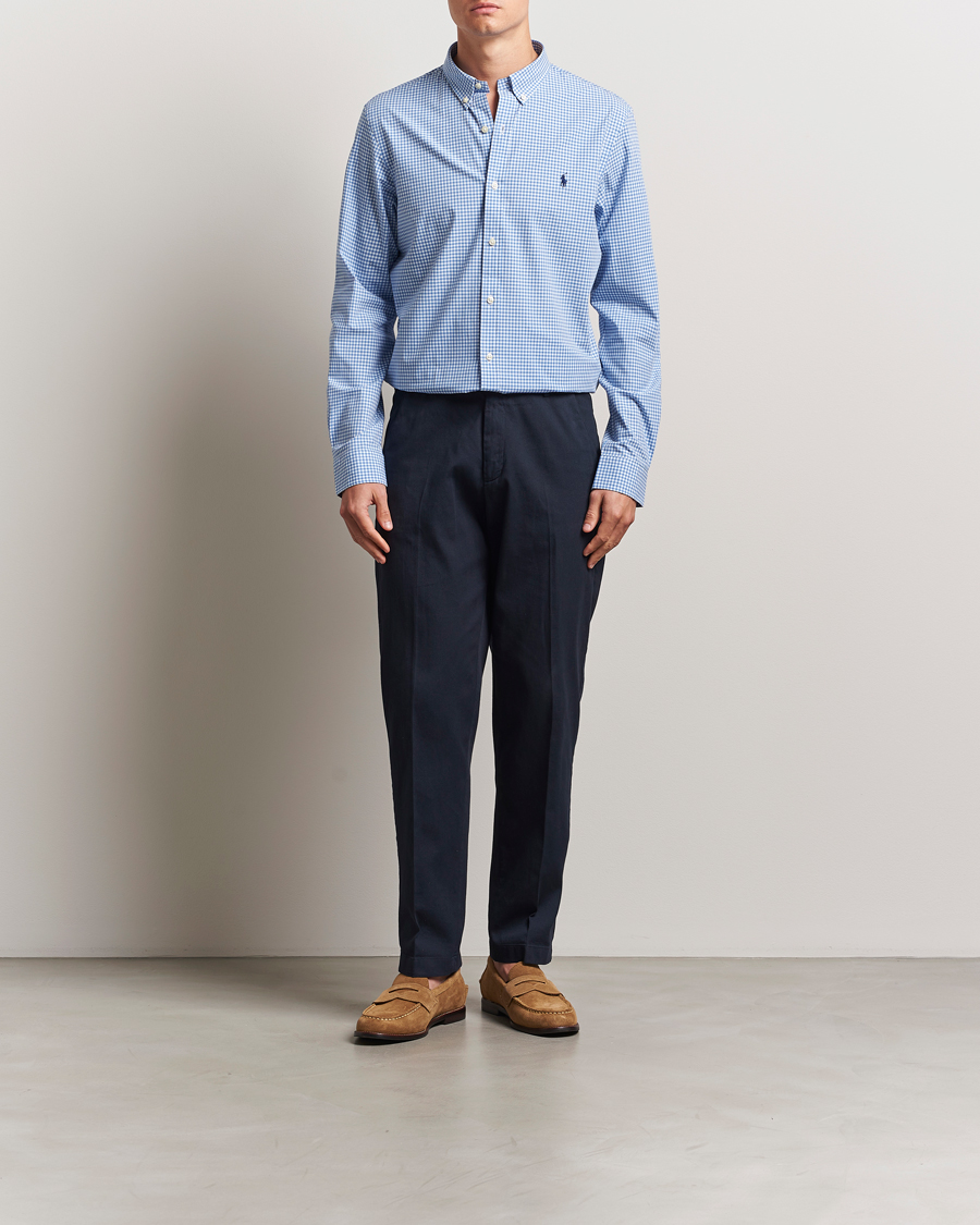 Heren | Overhemden | Polo Ralph Lauren | Slim Fit Poplin Shirt Blue/Check