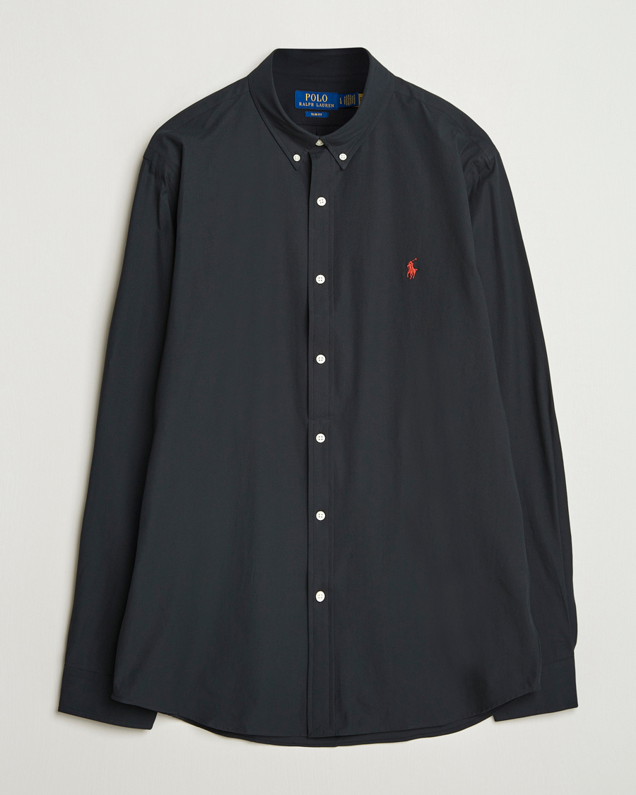 Heren | Overhemden | Polo Ralph Lauren | Slim Fit Poplin Shirt Polo Black