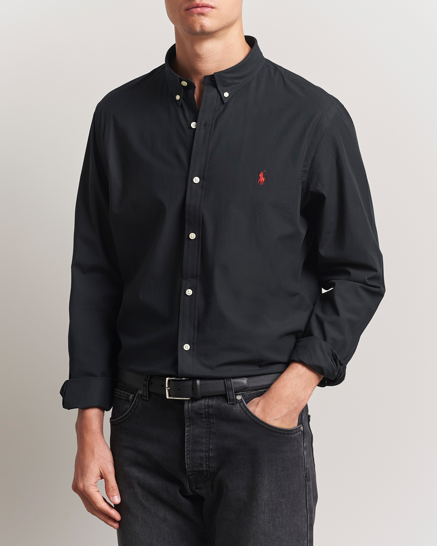 Heren | Overhemden | Polo Ralph Lauren | Slim Fit Poplin Shirt Polo Black
