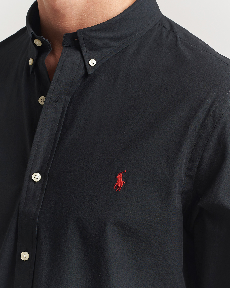 Heren | Overhemden | Polo Ralph Lauren | Slim Fit Poplin Shirt Polo Black