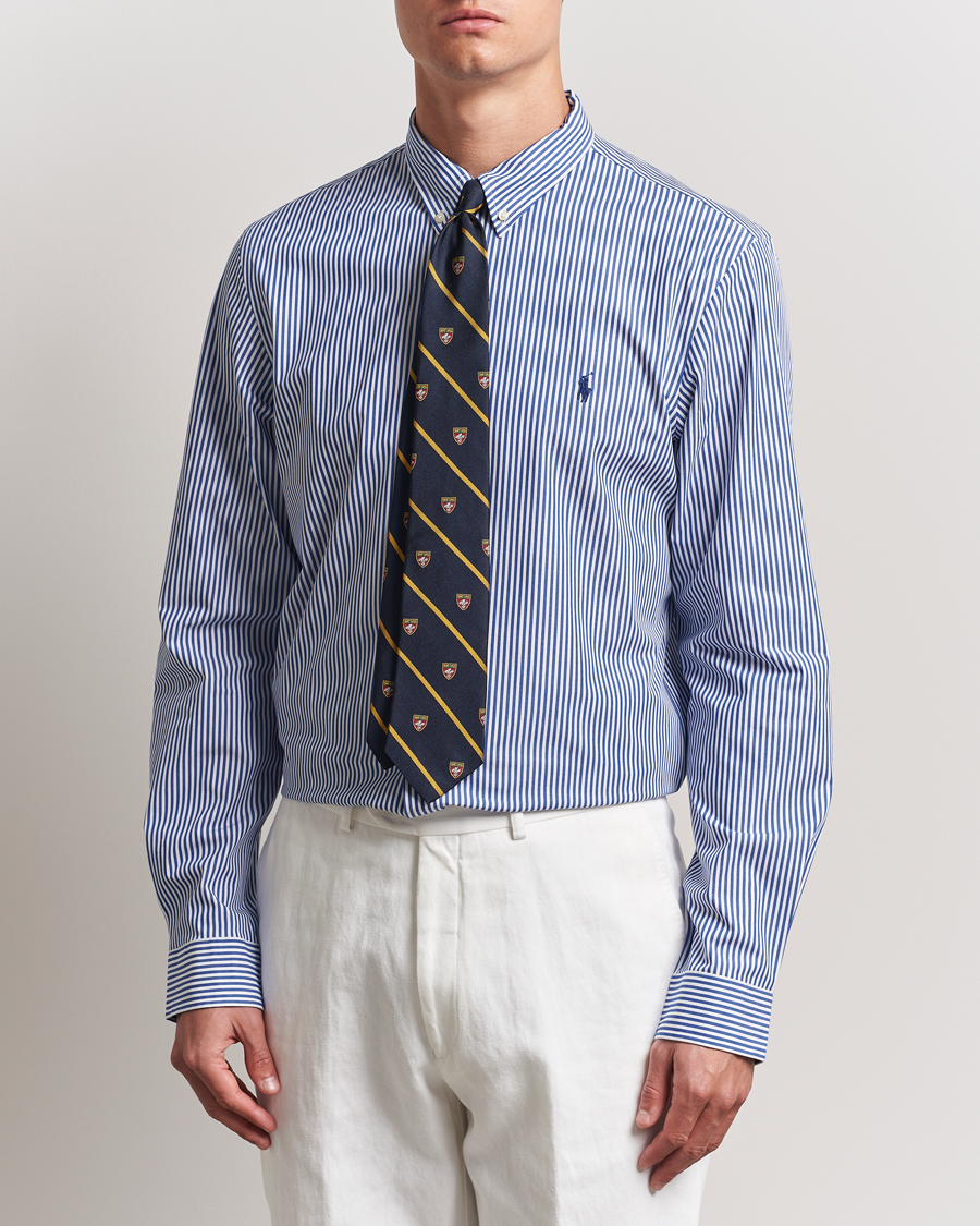 Heren | Overhemden | Polo Ralph Lauren | Slim Fit Poplin Shirt Blue/White Bengal Stripe