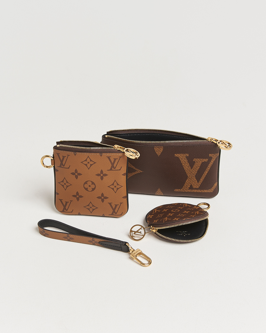 Heren | Louis Vuitton Pre-Owned Giant Trio Pouch Reverse Monogram  | Louis Vuitton Pre-Owned | Giant Trio Pouch Reverse Monogram 