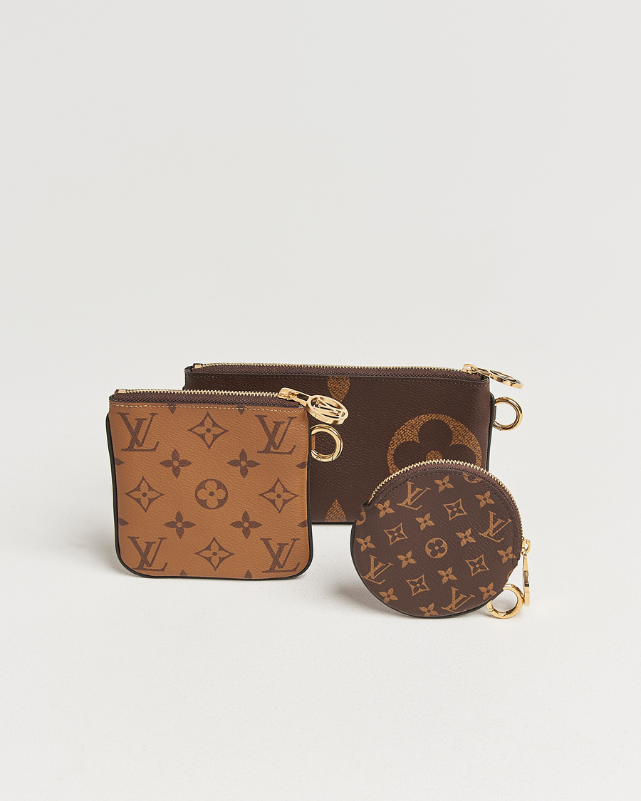 Heren | Louis Vuitton Pre-Owned Giant Trio Pouch Reverse Monogram  | Louis Vuitton Pre-Owned | Giant Trio Pouch Reverse Monogram 