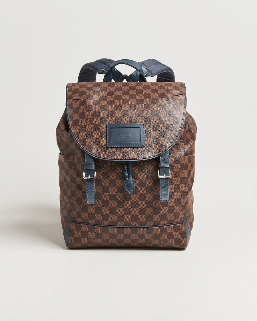 Heren | Pre-Owned & Vintage Bags | Louis Vuitton Pre-Owned | Runner Backpack Damier Ebene