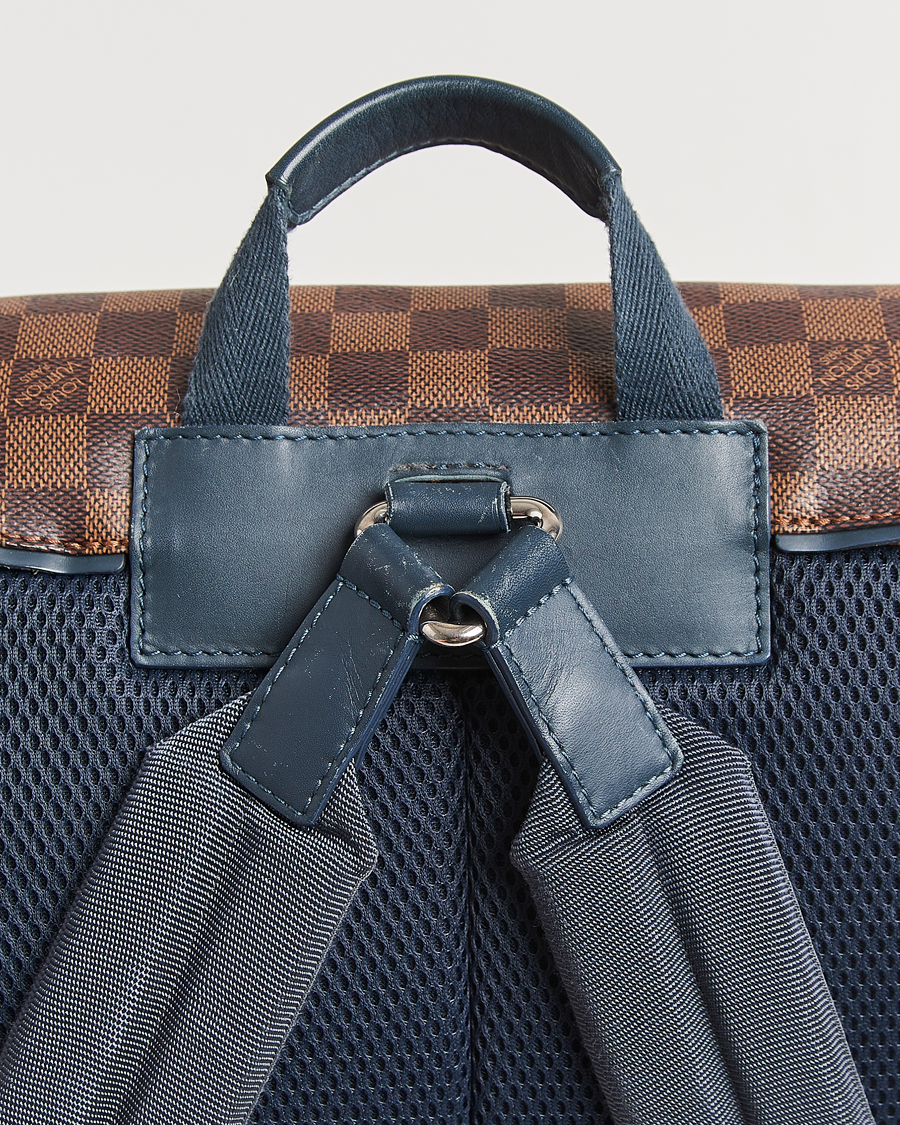 Heren | Pre-Owned & Vintage Bags | Louis Vuitton Pre-Owned | Runner Backpack Damier Ebene