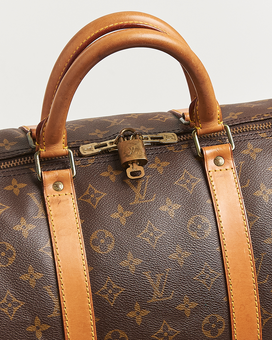 Heren | Pre-Owned & Vintage Bags | Louis Vuitton Pre-Owned | Keepall Bandoulière 55 Monogram