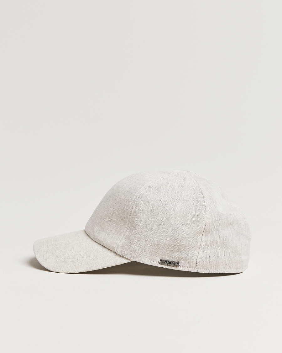 Heren | Hoeden en petten | Wigéns | Baseball Linen Cap Light Beige