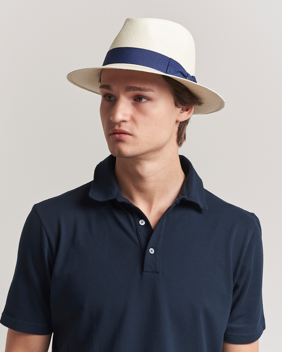 Heren | Hoeden en petten | Wigéns | Panama Hat White/Navy