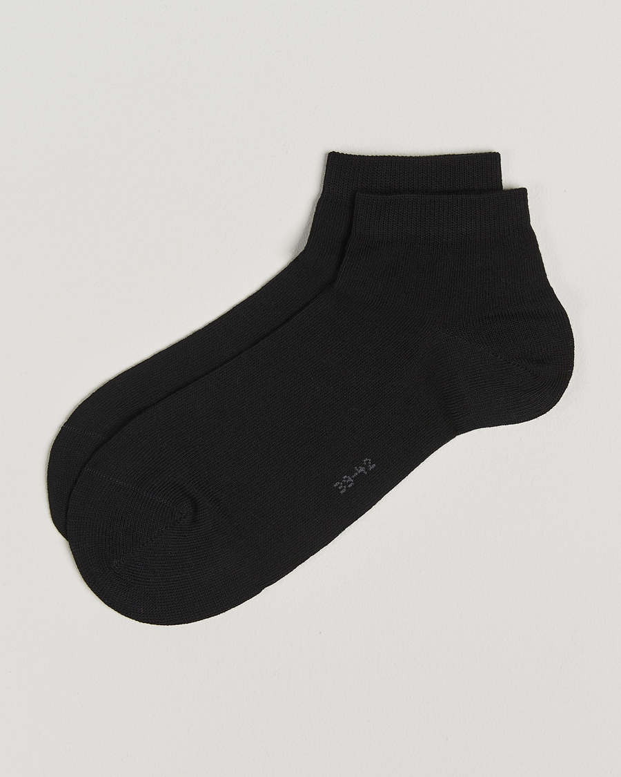 Heren | Ondergoed | Falke | Happy 2-Pack Cotton Sneaker Socks Black