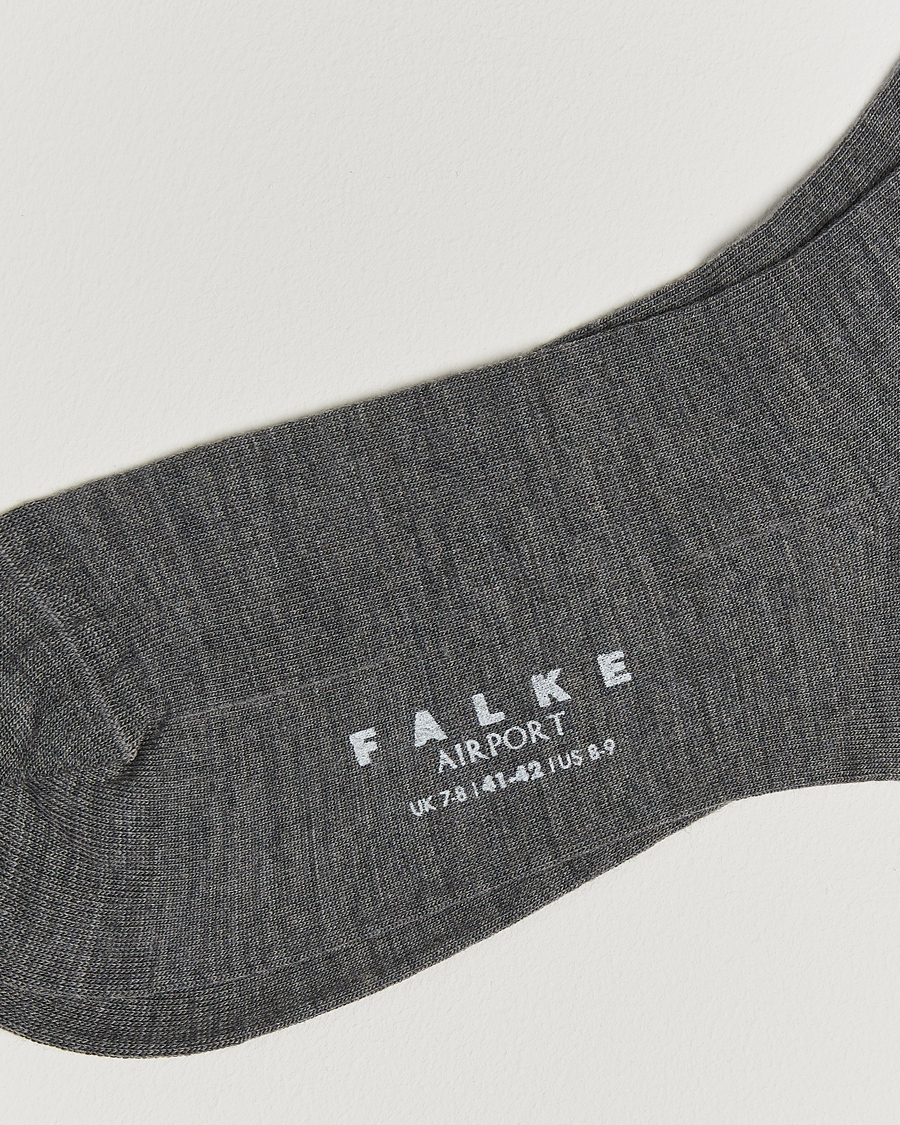 Heren | Ondergoed | Falke | Airport Knee Sock Dark Grey