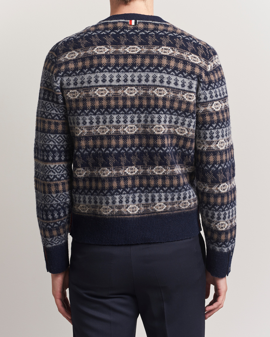 Heren | Truien | Thom Browne | Fairisle Jacquard Cardigan Navy