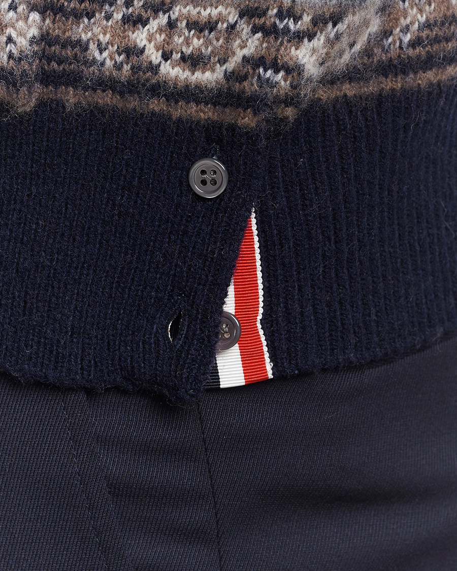 Heren | Truien | Thom Browne | Fairisle Jacquard Cardigan Navy