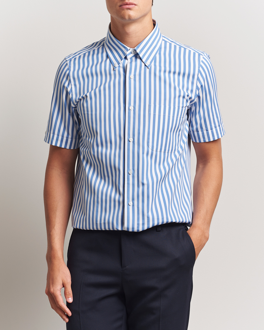 Heren | Overhemden | Thom Browne | Short Sleeve Button Down Shirt Medium Blue