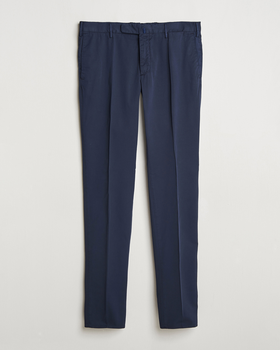 Heren | Broeken | Incotex | Slim Fit Garment Dyed Cotton Chinos Navy