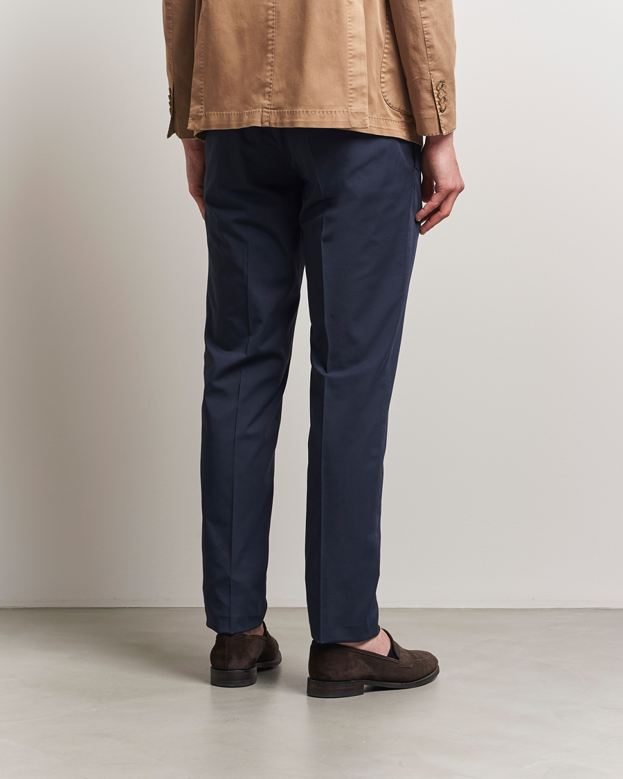 Heren | Broeken | Incotex | Slim Fit Garment Dyed Cotton Chinos Navy