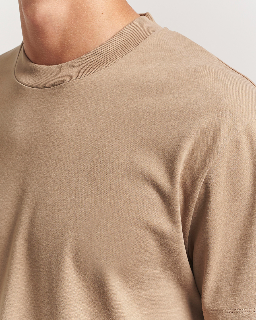 Heren | T-shirts | Sunspel | Heavy Weight Supima Cotton T-Shirt Dune