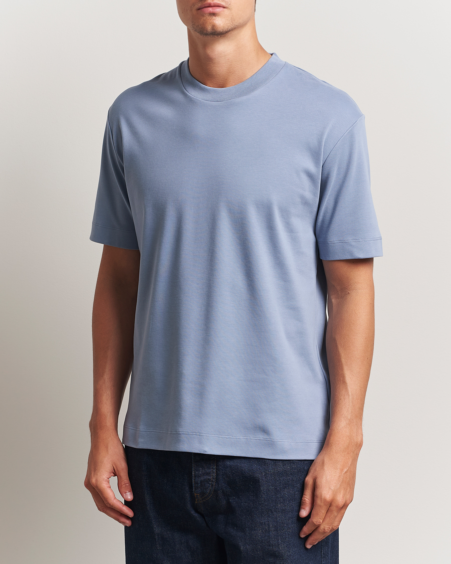 Heren | T-shirts | Sunspel | Heavy Weight Supima Cotton T-Shirt Vintage Blue