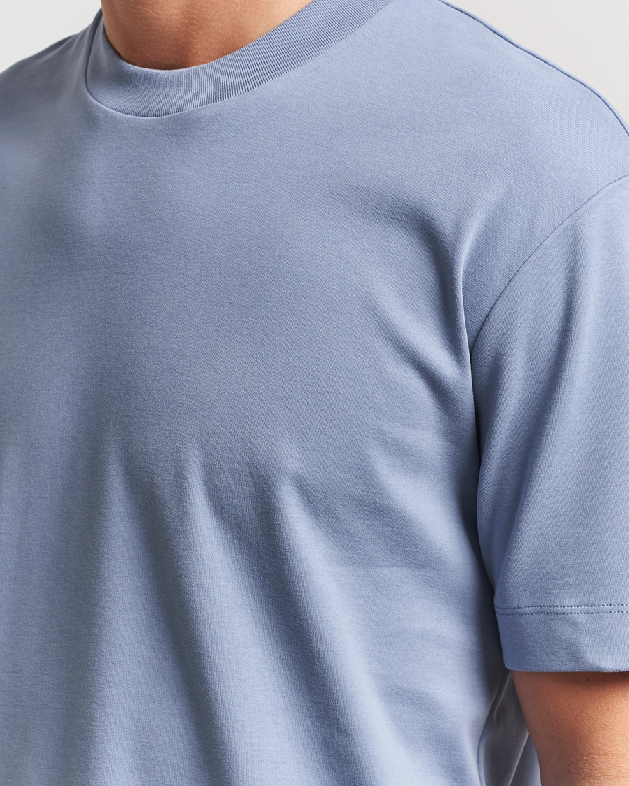Heren | T-shirts | Sunspel | Heavy Weight Supima Cotton T-Shirt Vintage Blue