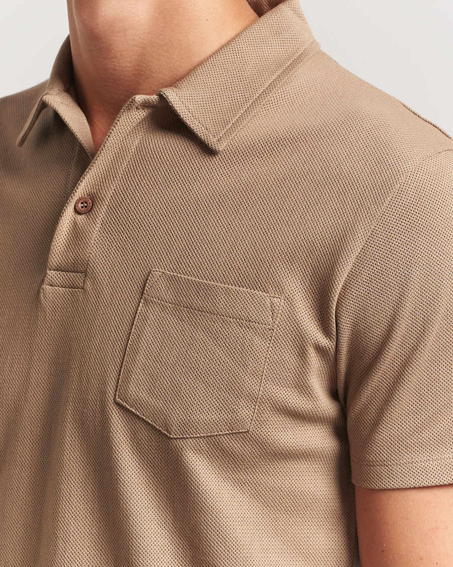 Heren | Polo's | Sunspel | Riviera Polo Shirt Dune