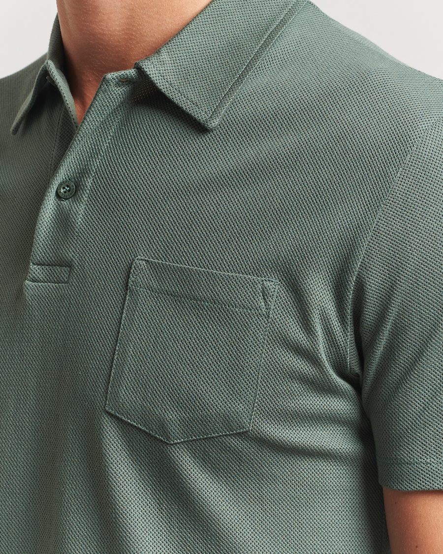 Heren | Polo's | Sunspel | Riviera Polo Shirt Dusk Green