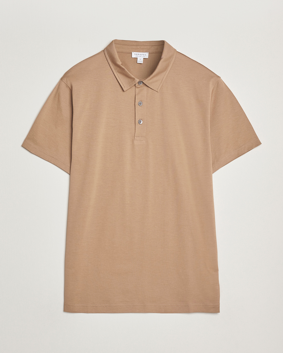 Heren | Polo's | Sunspel | Cotton Jersey Polo Dune