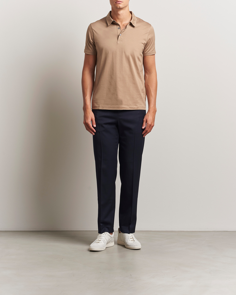 Heren | Polo's | Sunspel | Cotton Jersey Polo Dune