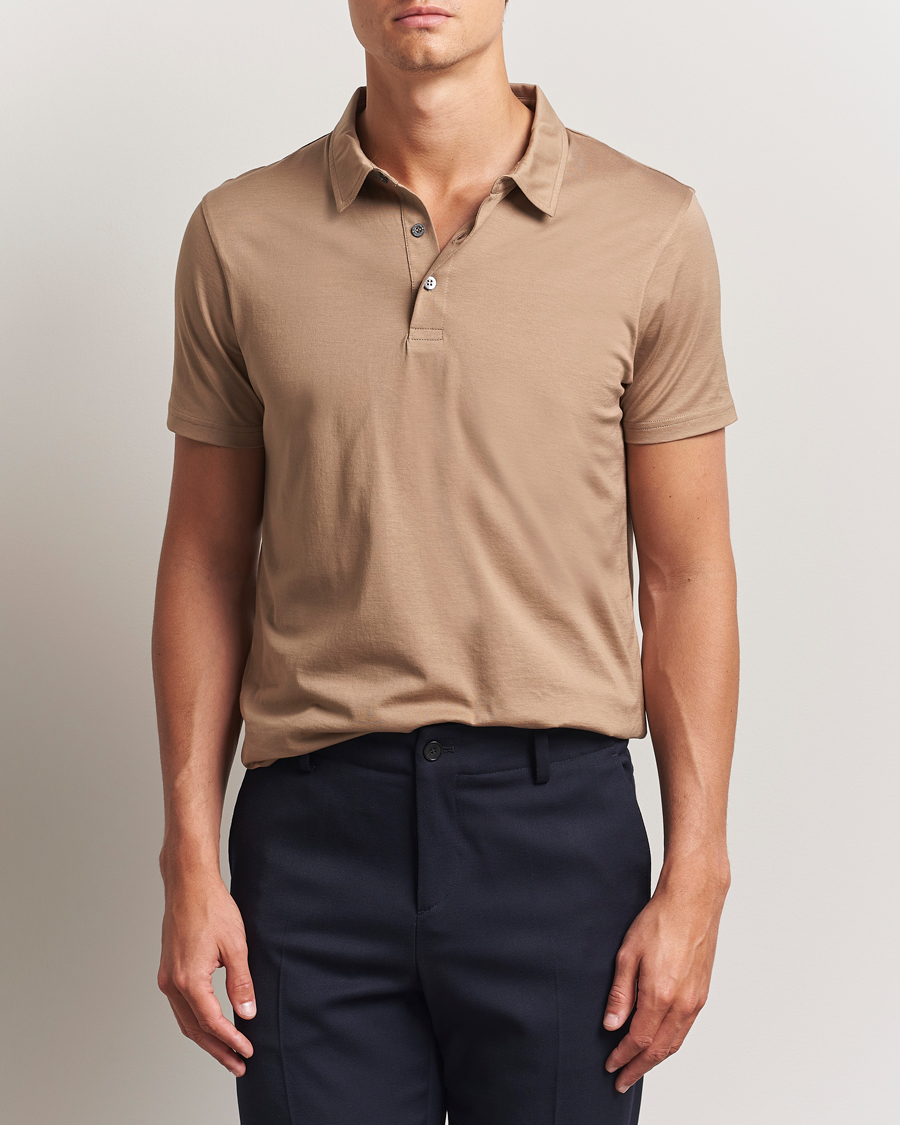 Heren | Polo's | Sunspel | Cotton Jersey Polo Dune