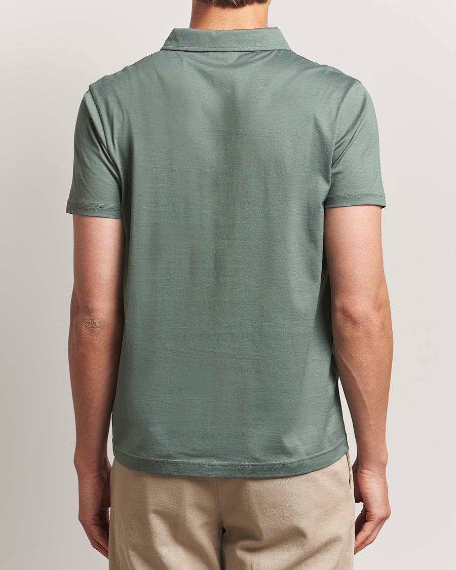 Heren | Polo's | Sunspel | Cotton Jersey Polo Dusk Green