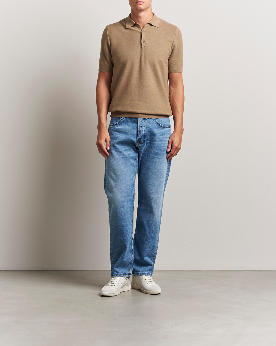 Heren | Polo's | Sunspel | Fine Texture Polo Dune