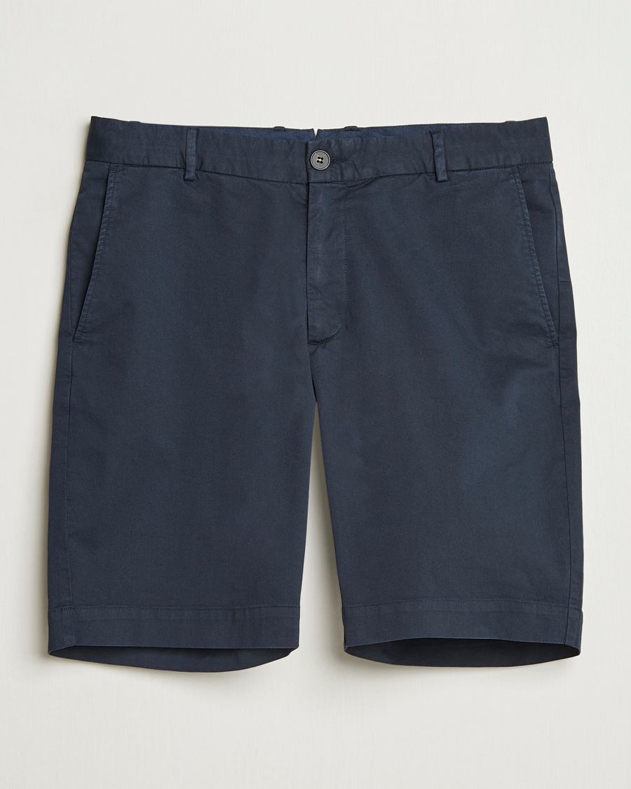 Heren | Korte broek | Sunspel | Cotton Chino Shorts Navy