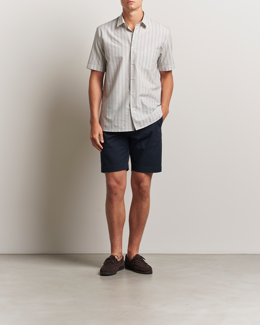 Heren | Korte broek | Sunspel | Cotton Chino Shorts Navy