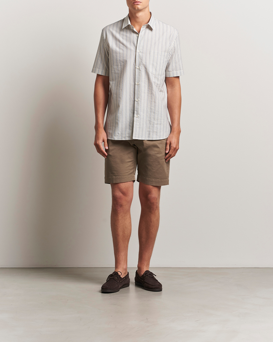 Heren | Korte broek | Sunspel | Cotton Chino Shorts Dark Stone